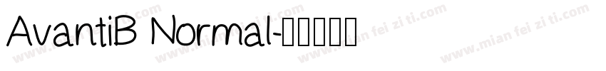 AvantiB Normal字体转换